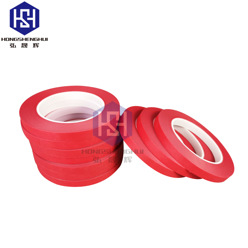 高粘美紋膠帶 噴漆遮蔽保護膠帶 耐高溫美紋紙膠帶