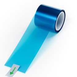 0.05mm雙面離型雙面防靜電藍(lán)色PET超輕離型膜1-3g